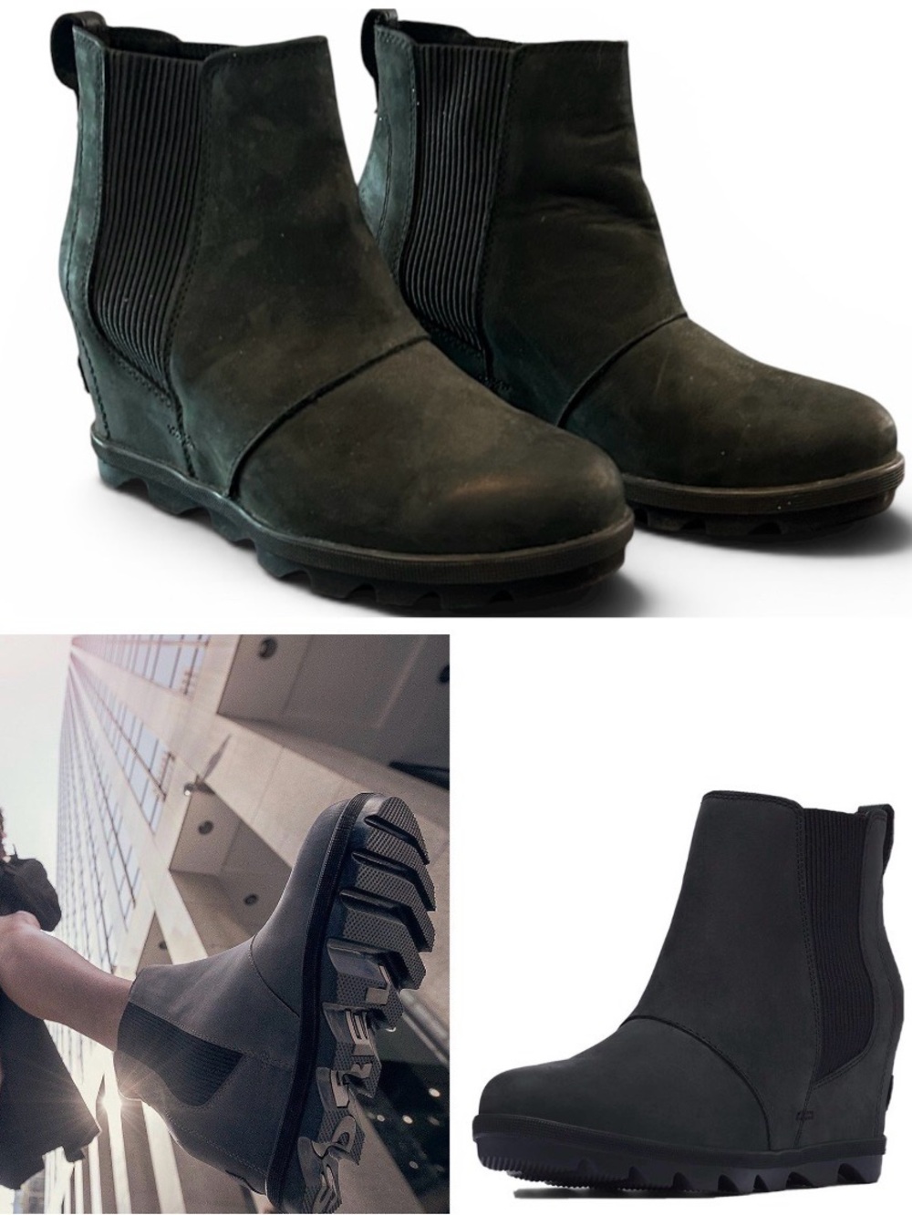 Sorel Joan of arctic waterproof leather wedge boots